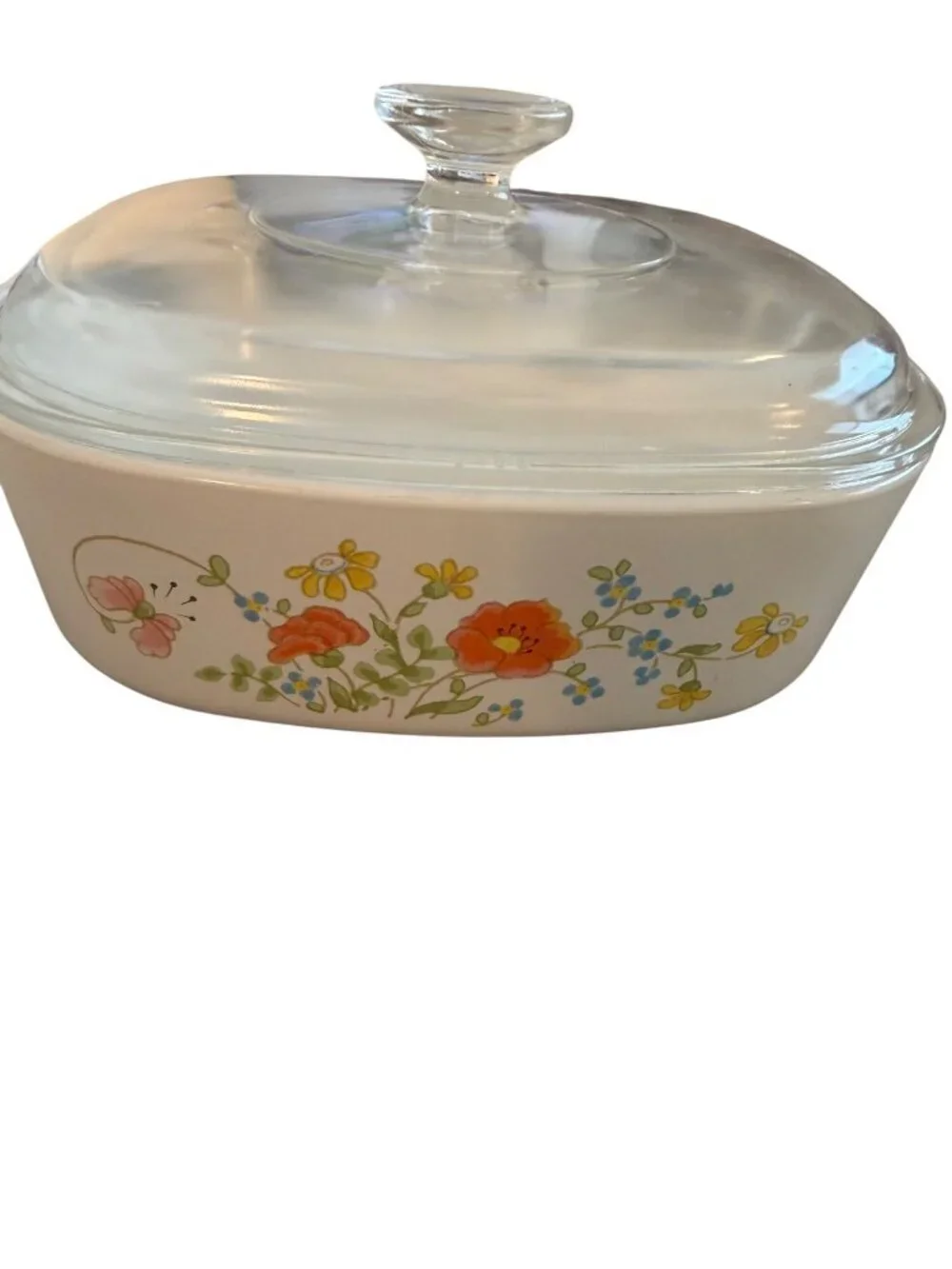Corning Ware 2 Quart Square Casserole Dish A-2-B With Lid Vintage